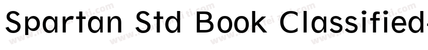Spartan Std Book Classified字体转换